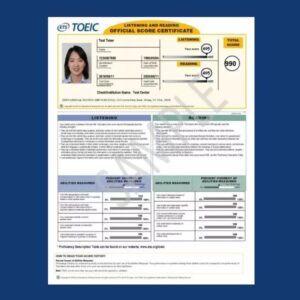 TOEIC CERTIFICATE