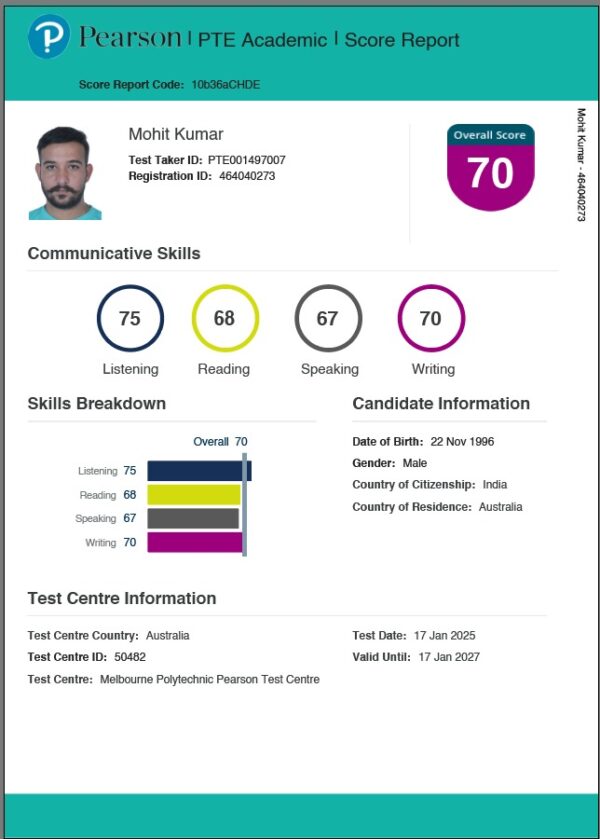 pte certificate without exam