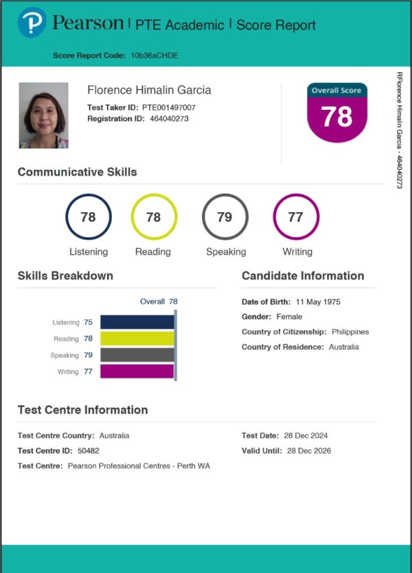 PTE SCORE UPGRADE